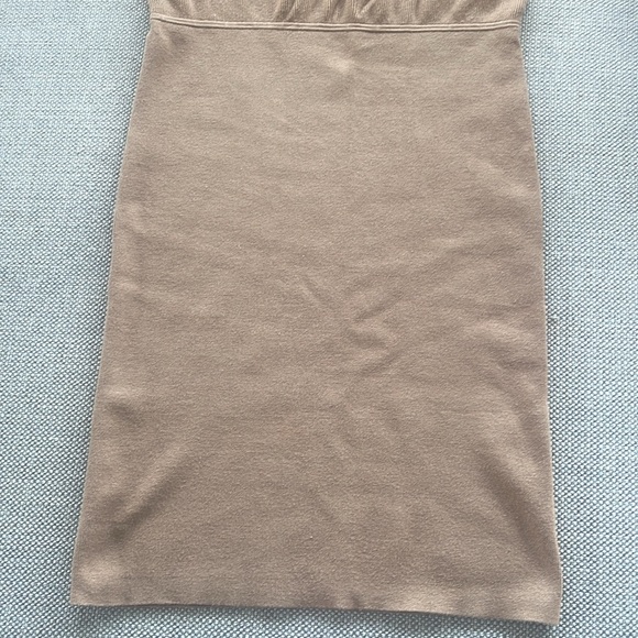 NWOT New Babaton Constance dress - boat neck sweater dress in Gold Camel. - Picture 3 of 4